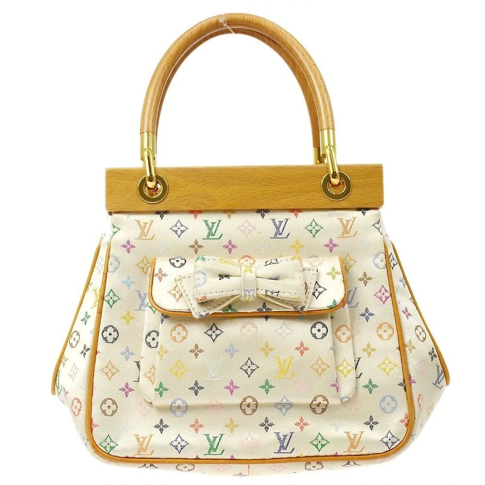 Louis Vuitton Abelia Hand Bag Monogram Multicolor White